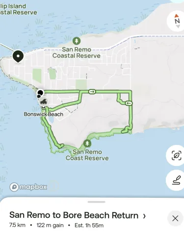 San Remo to Bore Beach